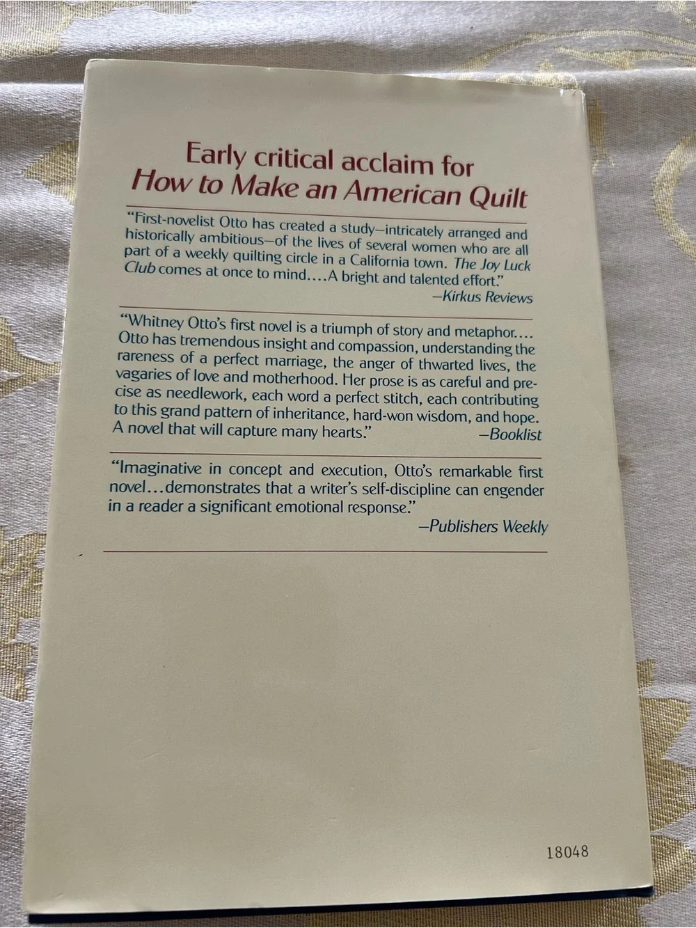 How to Make an American Quilt by Whitney Otto